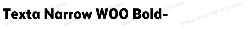 Texta Narrow W00 Bold字体转换